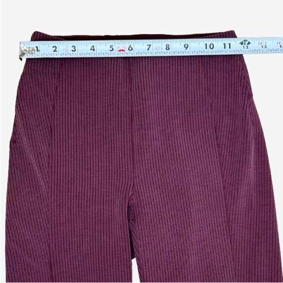 Lululemon Ribbed Softstreme Flare Pants Garnet Red 2 High Rise Lounge Yoga - Picture 12 of 16